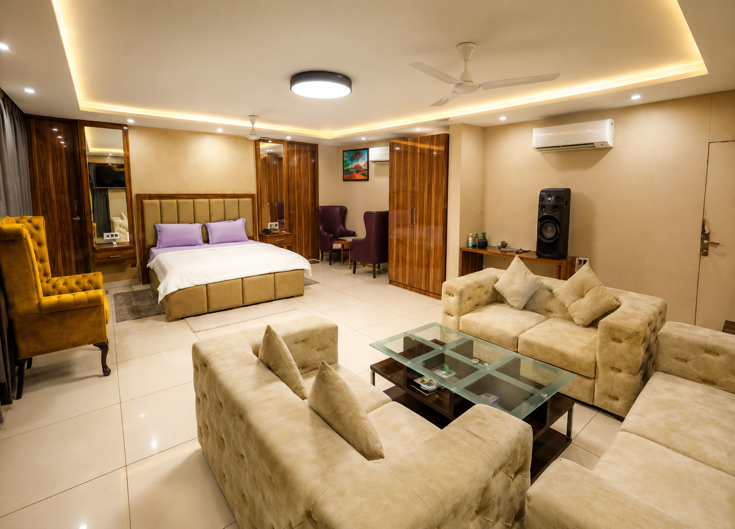spacious room
